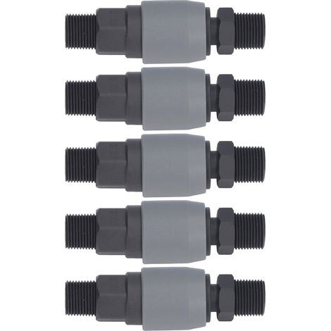 5er-Set selbstverriegelnde Schnellkupplungen Typ C für Schlauchanschlüsse an Maschinen und Elektronik (SM+PM-30) (1/5)