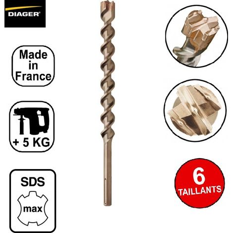 Punta per calcestruzzo diager ultimax 32mm 540mm