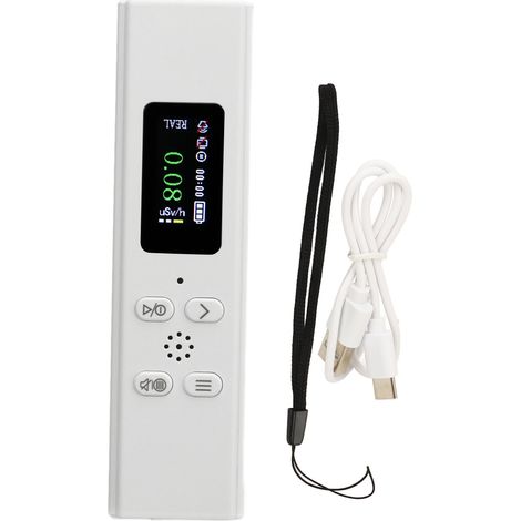 Nuclear Radiation Detector Monitor High Accuracy Quick Response Portable Geiger Counter with Alarm for Home Hospital