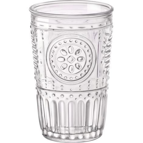 Bormiolio Rocco Gläser Set Romantic 6 Stück (340ml, für Cocktails / Wasser)