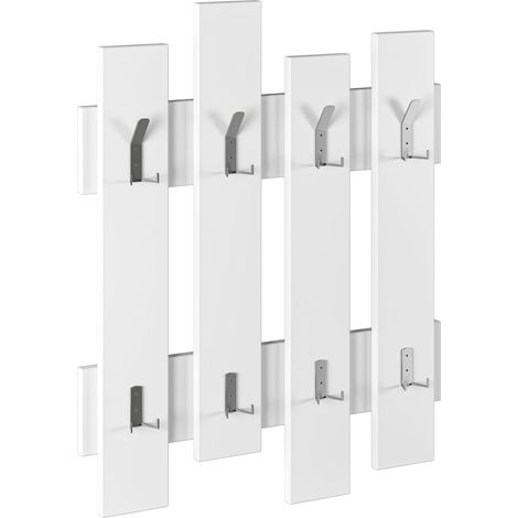 Porte-manteau mural blanc H79xL64xP4 cm