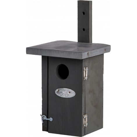 Nichoir en bois pour roitelet - toit en zinc - Gris (1/5)