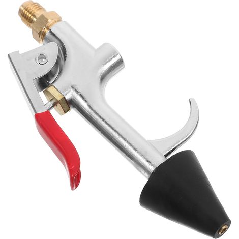 Accessoire en Alliage D'aluminium Argenté Buse de Souffleur D'air de Climatisation pour Nettoyage sans Démontage, Vacances pour Compresseur D'air de Voiture (1/5)