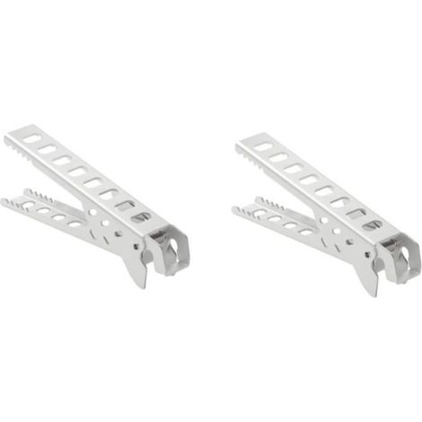2 Pièces Support De Pot Ustensiles De Cuisine En Acier Inoxydable Pince Pour Poêle À Pizza Accessoires De Plaque Chauffante [u8231]