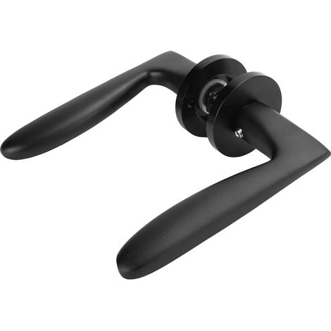 Kit Adjust Cylinder Handle Simple Black Entry Latch Lever Locks Door