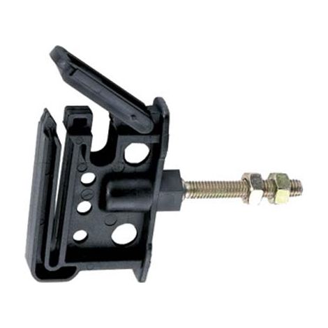 ISOLATORE ELETTRORECINZIONE PIATTO VITE FERRO - X FILO + CORDA + FETTUCCIA MAX MM 40- 25 pezzi