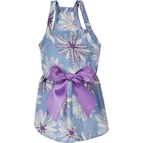 Vêtements floraux d'été pour chiens de compagnie (Pruple, S)-Fei Yu