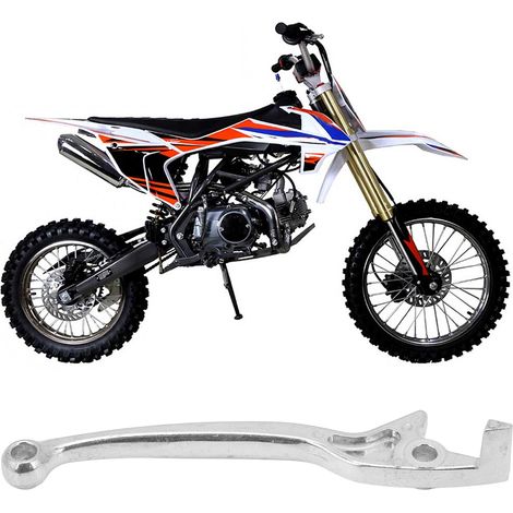Levier de frein à disque pour scooter, pompe supérieure de frein à disque, plaqué argent, convient aux scooters tels que Jog et aux motos tout-terrain, levier de frein, levier de frein à disque gauche (1/5)