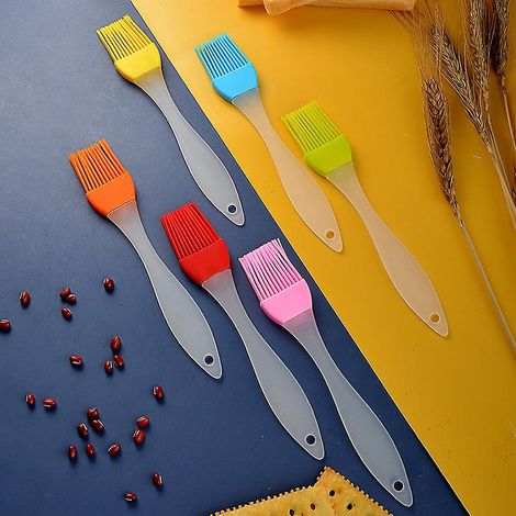pinceaux De Cuisine En Silicone (paquet De 6, 11 G), Pinceaux  Ptisserie En Silicone Rsistants Aux Hautes Tempratures, Pinceaux De Cuisson Pour La (1/5)