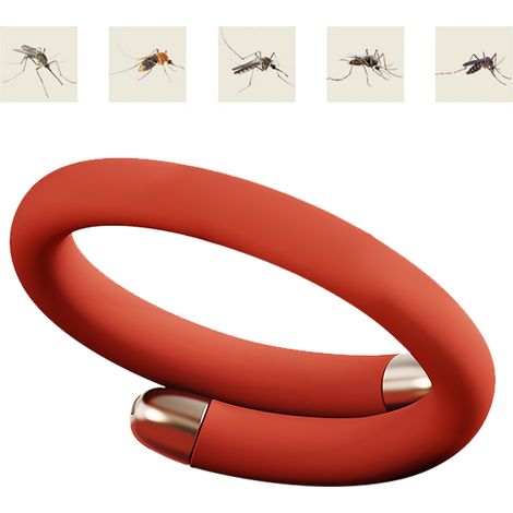 Bracelet anti-insectes pour enfants, ajustable et sûr, en silicone souple, avec 3 bâtonnets d'huiles essentielles pour le camping et les activités de plein air (Type 4). (1/5)