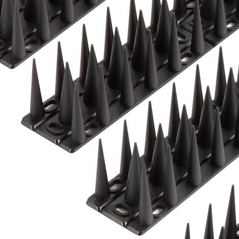 Anti-Tauben-Spike,Taubenabwehrspitze 1,9 m, Taubenabwehrspitze zur Vogelabwehr, Taubenabwehrspitzen für Balkone, Dachgärten oder als Sichtschutz, Schwarz