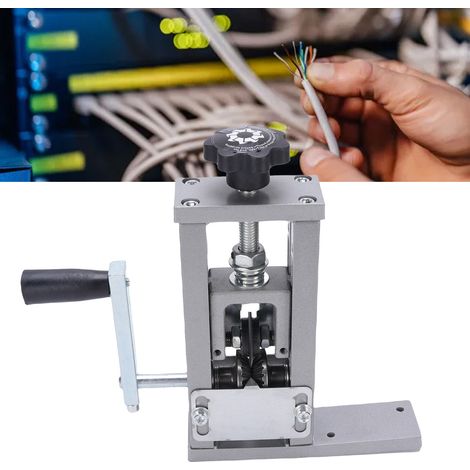 Pelacables doble manual y eléctrico – diámetro de 0,04 a 0,98 pulgadas – pelacables manual con manivela para cobre y aluminio. (1/5)