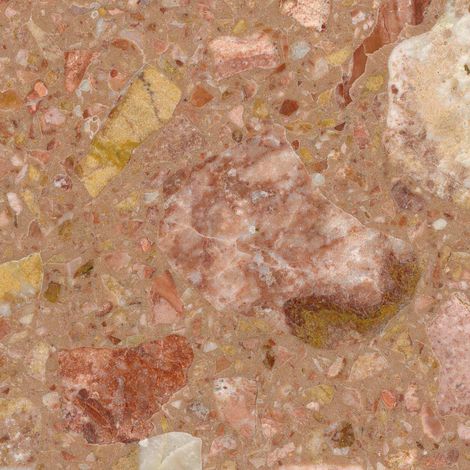 Marbre composite résine COMPOMARBLE ROSA DEL GARDA - 30x30 cm - Satiné - - 30x30 cm - Satiné - boîte de m2