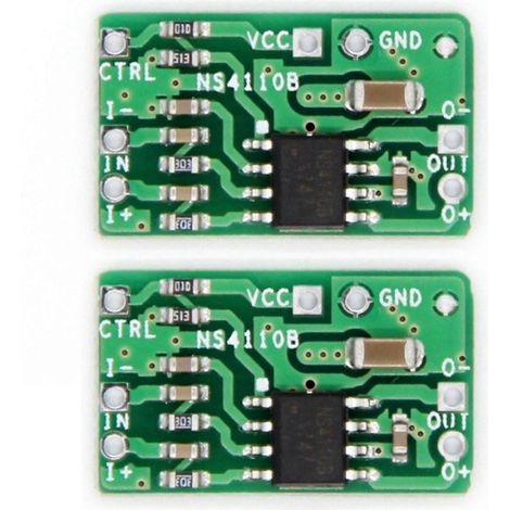 Deux cartes d'amplificateurs différentiels, amplificateur de puissance audio numérique DAB classe NS4110B de 18 W, 6-14 V (kns). (1/5)