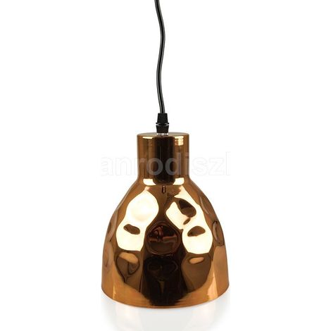 TRADE SHOP - Lampadario Pendente Lampada A Sospensione In Metallo Cono Oro Rosa Rame Vt-8150 - (1/5)