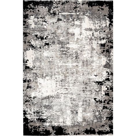Tapis gris design 3d effet relief intérieur - 150 x 80 cm (1/3)