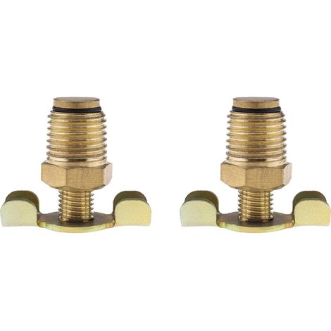 2pcs Robinet de vidange,Filetage BSP 1/4,Laiton,Purge réservoir,Compresseur air