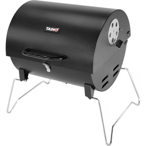TAINO CHAROX Holzkohlegrill Tragbar Kompakter Tischgrill Campinggrill Balkon Mit Kohlewanne