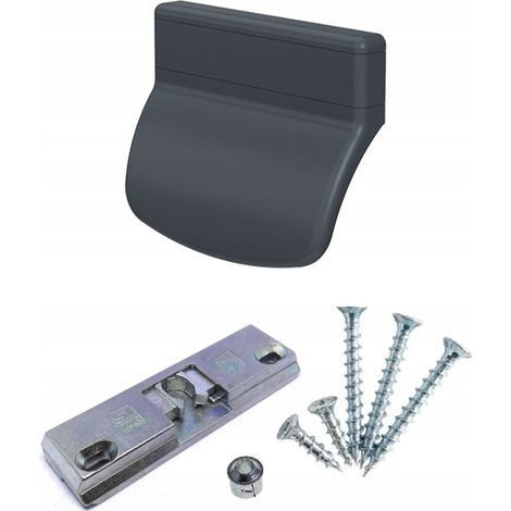 Chiusura per balcone con maniglia per porta finestra color antracite
