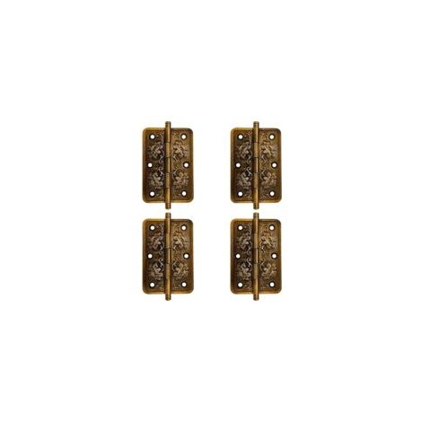 Cerniere antiche - Cerniera vintage per ante di armadi - Cerniera decorativa - Cerniera in ottone anticato, per decorare armadi, porte in legno e librerie - Crezuo