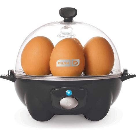 Cuiseur À Oeufs Électrique - 360 W - Capacité 7 Oeufs - Pour Oeufs Durs Moelleux Brouillés Ou Omelettes - Arrêt Automatique - Noir (1/5)