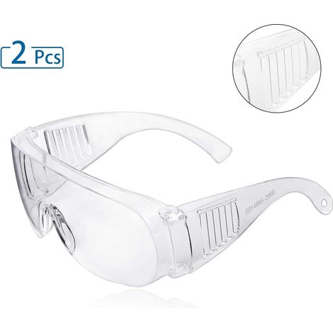Lunettes de sécurité ZHIKE transparentes anti-buée et anti-rayures pour le travail et le sport, hommes et femmes (lot de 2) (1/5)