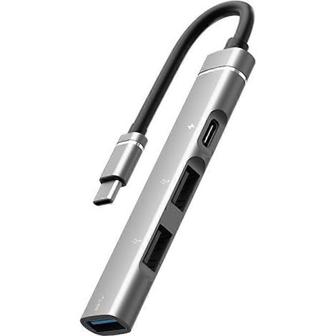 Adaptateur hub USB-C vers USB 2.0/USB 3.0 OTG pour téléphones, tablettes et ordinateurs portables (1/4)