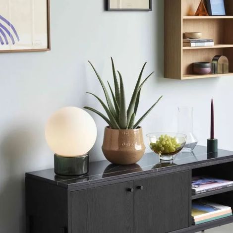 Lampe hubsch sphere Opalglas 25x33 cm
