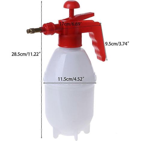 Pulvérisateur chimique portable de 800 ml, flacon pulvérisateur de jardin à pression, pulvérisateur manuel (1/4)