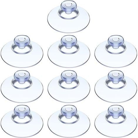 Lot de 100 ventouses, ventouses pour table en verre, mini ventouses, ventouses transparentes, petites ventouses, pour diverses surfaces lisses, verre, etc. (1/5)