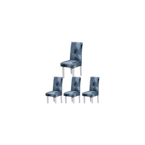 Housses de chaise de salle à manger (-feuille d'été, lot de 4), housses de chaise durables élastiques modernes housses de chaise extensibles pour mariage, hôtel, décor de restaurant (1/5)