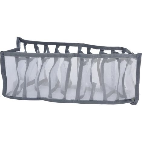 Organisateur de sous-vêtements multi-cellules respirante en maille pour chaussettes, boîte de rangement pour soutiens-gorge, culottes, séparateur de t (1/5)