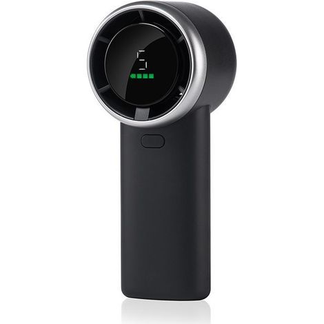 Leistungsstarker tragbarer Turboventilator: Sofortige Kühlung bei 13.500 U/min, schnelles Aufladen über USB in 2 Stunden, 5-stufiger Mini-Ventilator, HD-Bildschirm, ideal für Reisen, Sport und mehr. (1/5)