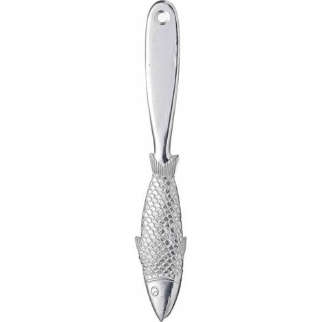 KitchenCraft – Desescamador de Pescado, Aluminio, Color Plata, 22 cm