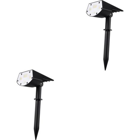 2 Pcs Boden Stecker Solar Licht Rasen Lampe Garten Licht Garten Lichter Ein Körper Landschaft Lichter