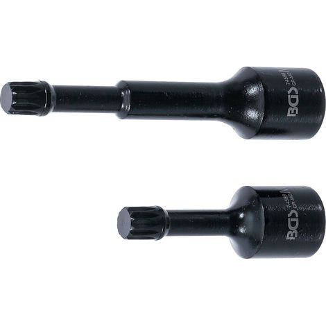BGS 74590 Kraft-Spezial-Bit-Einsatz-Satz, Antrieb Innenvierkant 12,5 mm (1/2"), Innenvielzahn (für X (1/3)