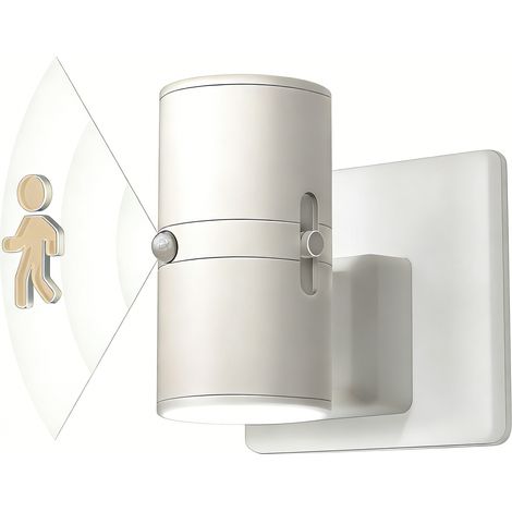 Veilleuse LED à détecteur de mouvement - Détecteur de mouvement intégré - Intensité réglable - Convient pour la chambre, la salle de bain et la chambre d'enfant - Lumière chaude 3000K - Blanc - 1 pièc (1/5)