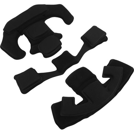 Ensemble de coussinets de casque en éponge de nylon, jugulaire de rechange pour casques ACH, MICH, Wendy, FMA et EXF, éponge noire (1/5)