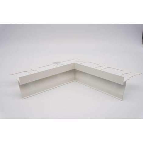 Proterrace fdp h 12,5 mm angolo interno bianco goffrato
