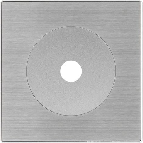 Sortie câble ALU DOM avec plaque simple métallisée gris – Design moderne et pratique (1/5)