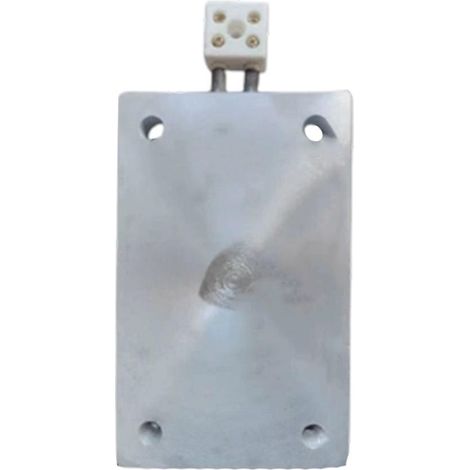 220 V, 1000 W Platine à six pans creux, élément à ressort en aluminium avec boîtiers de bobine M12, 200 x 125 mm (1/5)