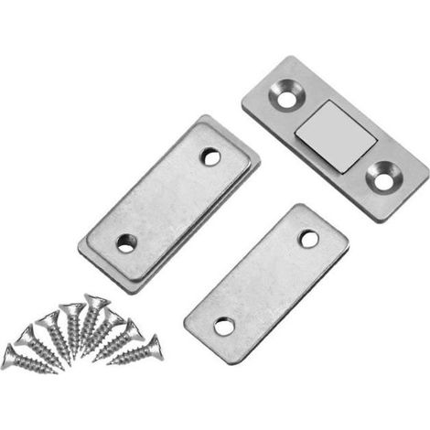 Verrou de porte - Aimant de porte - Verrou de porte d\'armoire - Matériel: métal - Poids: env. 37g (1/4)