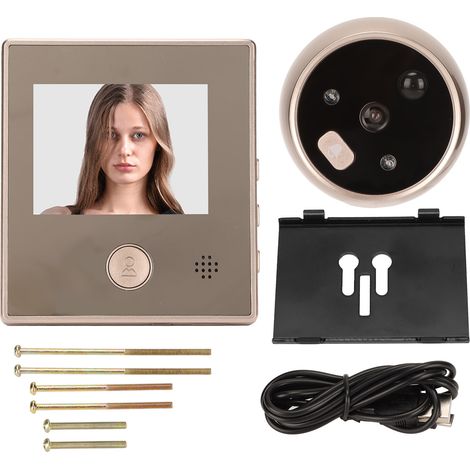 Videophone Intelligent 3 en 1 avec Caméra de Porte 2MP et Angle de Vue 160° (1/5)