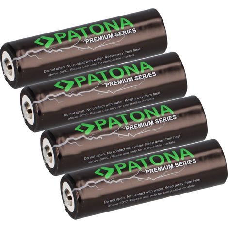 4x PATONA Premium 14500 Zelle ICR14500 Li-Ion Akku 3,7V 800mAh (1/5)