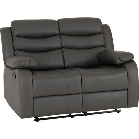 Roma 2 Seater Recliner Sofa - L90 x W102 x H134 cm - Grey
