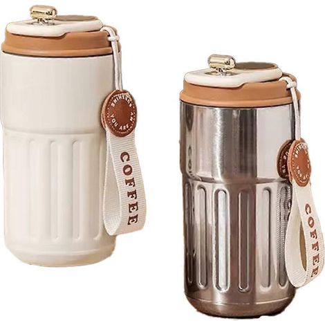 Tasse isotherme en acier inoxydable avec affichage de la température du café --- (1/5)