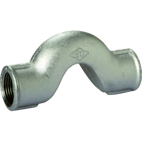 CURVA DI SORPASSO FEMMINA/FEMMINA IN GHISA ZINCATA 3/4"