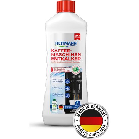 Détartrant pour machine à café - 250 ml - Deux utilisations - Pour machines à café automatiques, porte-filtre, machines à dosettes et à capsules (1/5)