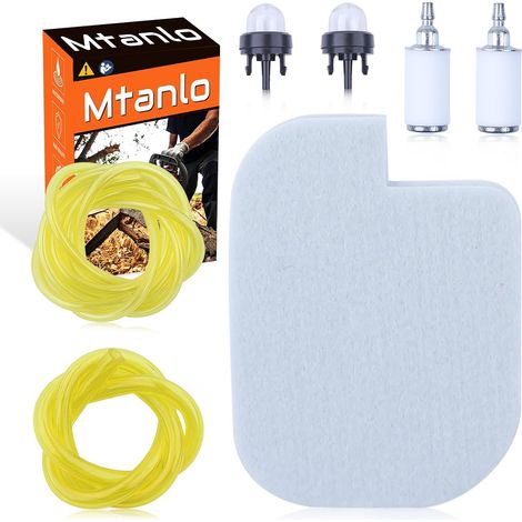 Filtre à air pour Poulan P3314 P3416 PP3816 P3516PR (530057925), filtre à air 530095646, filtre à carburant, pompe d'amorçage 188-512-1, kit de conduite d'aspiration (1/5)