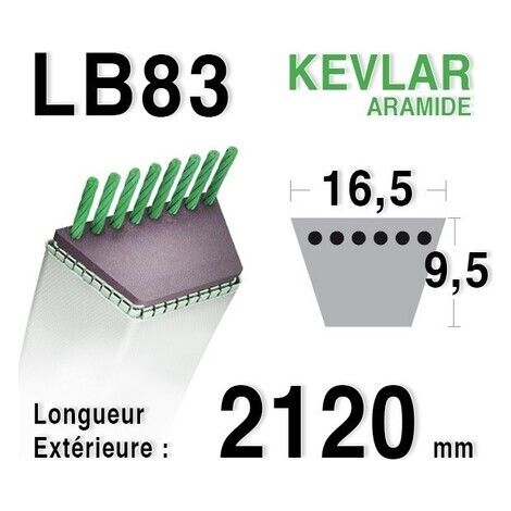 Courroie lb83 - 16,5 mm x 2120 mm